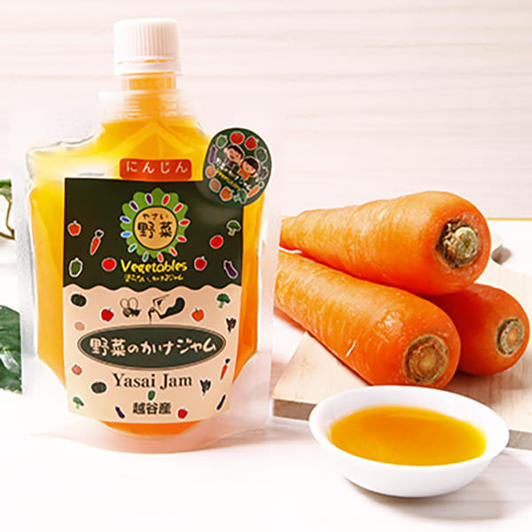 野菜のかけジャム・にんじん パウチパック（195g）